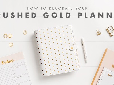 How to Get Organised with your Brushed Gold kikki.K Planner