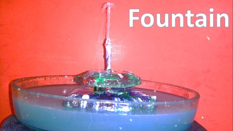 How to make a simple table top floating fountain