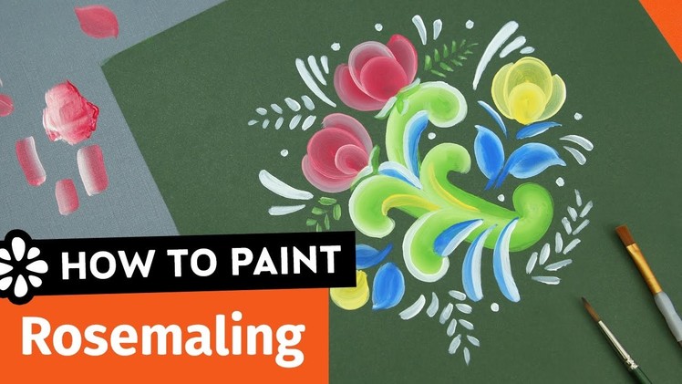 How to Paint Rosemaling | Sea Lemon
