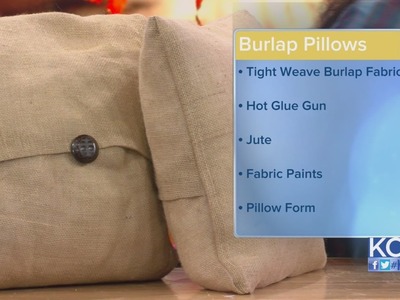 KCL - DIY Burlap Pillows