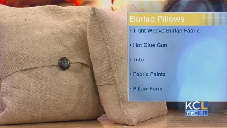 KCL - DIY Burlap Pillows