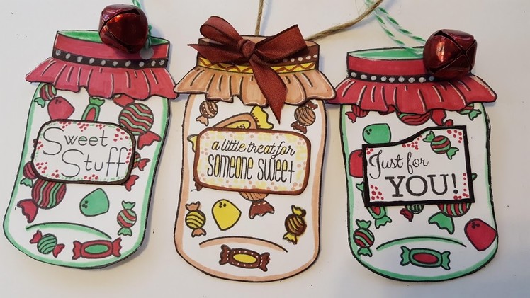 Mason Jar Gift Tags - Holiday Christmas Crafts