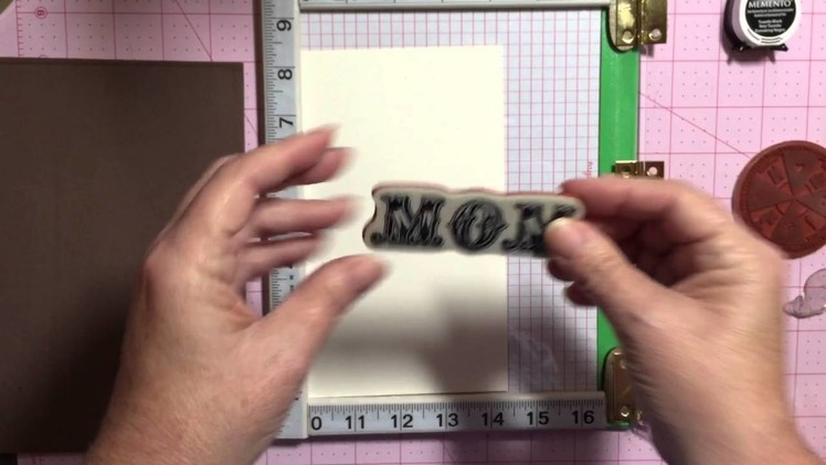 My homemade stamp positioner
