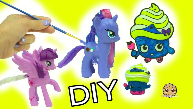 My Little Pony Custom Painting & Shopkins Limited Edition Cupcake Queen Inspired DIY
