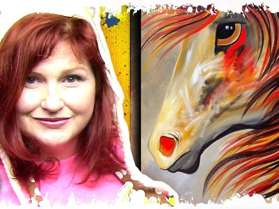 Spirit Horse | Beginning Acrylic Painting Lesson