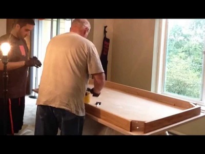 Staining a dining room table