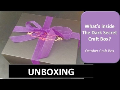 Unboxing: Craft Box - October - The Dark Secret