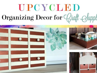 Upcycled Organizing Decor for Craft.Office Supplies