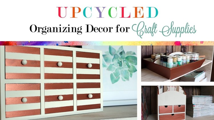 Upcycled Organizing Decor for Craft.Office Supplies