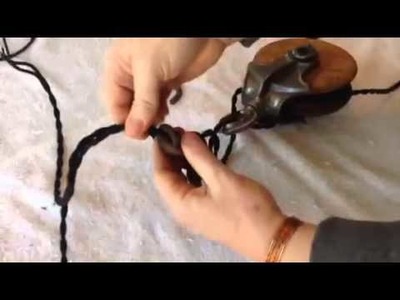 Vintage Bulb. Changing out a well pulley part 1