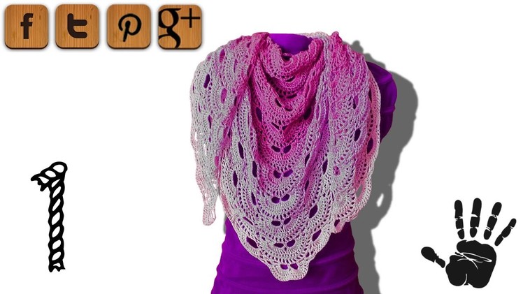 Virus shawl crochet tutorial part 1 - Woolpedia®