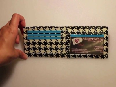 WOTD: houndstooth duct tape wallet!