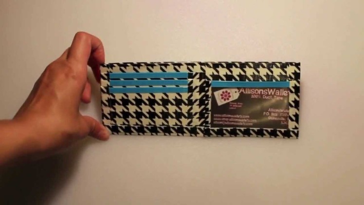 WOTD: houndstooth duct tape wallet!