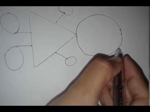 DIY :  Draw A Girl With Geometrical  Shapes