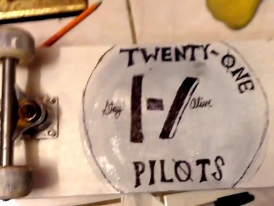 DIY twenty one pilots skateboard