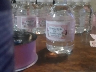 Diy water bottle labels
