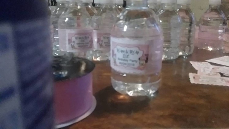 Diy water bottle labels
