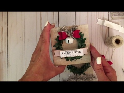 Craft Fair.Holiday Boutique Idea- 4x4 Christmas Blocks using HS Wreaths & Banners with Tutorial