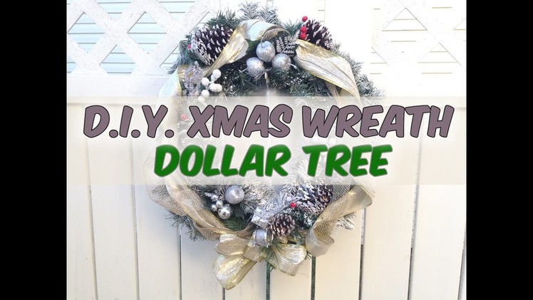 D.I.Y. Christmas Wreath Makeover Dollar Tree Ornaments - Holiday 2016