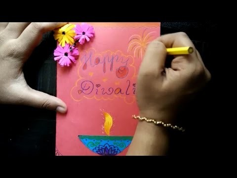 Diwali greeting card DIY|Very very easy tutorial