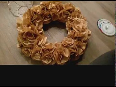 DIY Easy & Affordable Coffee Filter Wreath