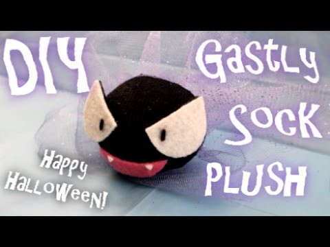 ❤ DIY Gastly Sock Plush! A Pokemon Plushie Tutorial! ❤