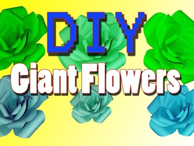 DIY Giant Paper Flowers | DIY Giant Wall Flower Decor (Easy)