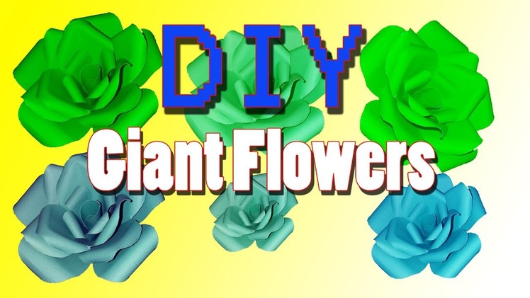 DIY Giant Paper Flowers | DIY Giant Wall Flower Decor (Easy)
