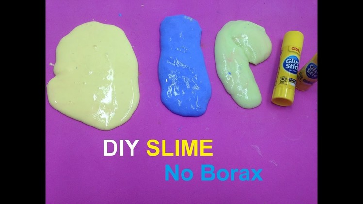 DIY Glue Stick Slime How to Make Slime with a Glue Stick V2