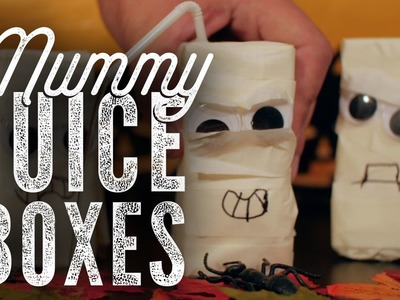 DIY Halloween - Mummy Juice Boxes