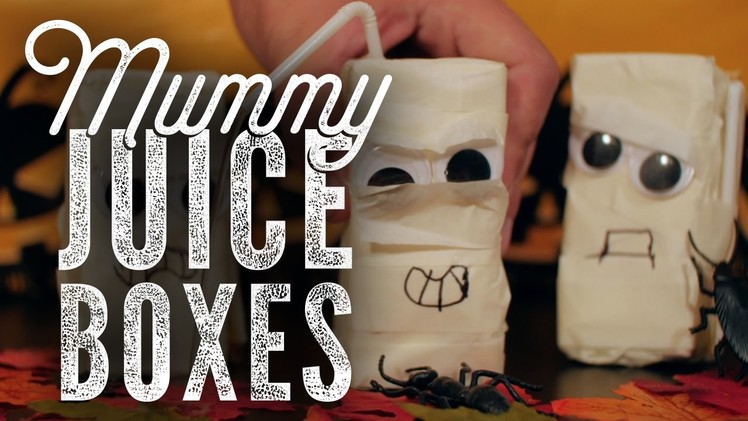 DIY Halloween - Mummy Juice Boxes
