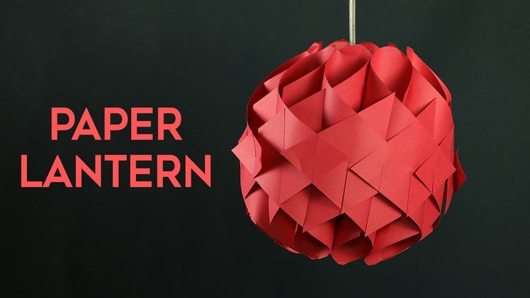 DIY Hanging Paper Lantern - How to Make Paper Lantern at Home