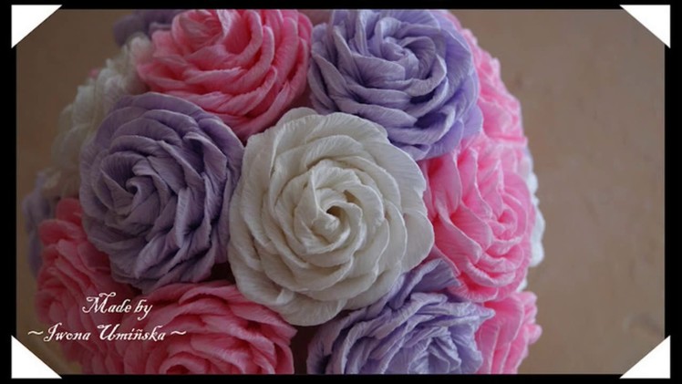 DIY How to make Crepe Paper Rose Flower || DIY How to make Crepe Paper Rose Flower + Tutorial .