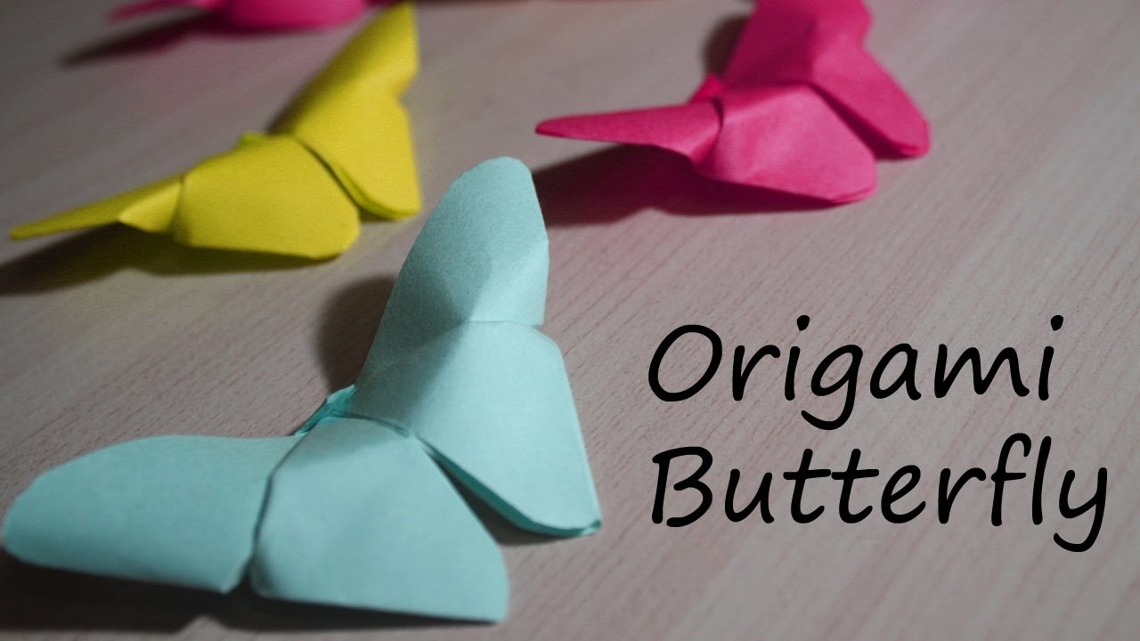 DIY: How to make Origami Butterfly, Paper Folding, Origami Instructions