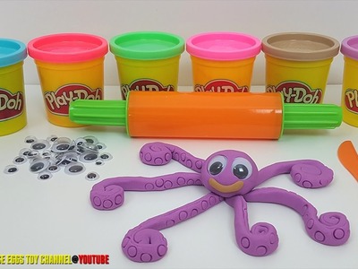 DIY How To Make Play Dough Octopus Kids Modelling Clay Creative Childrens Fun