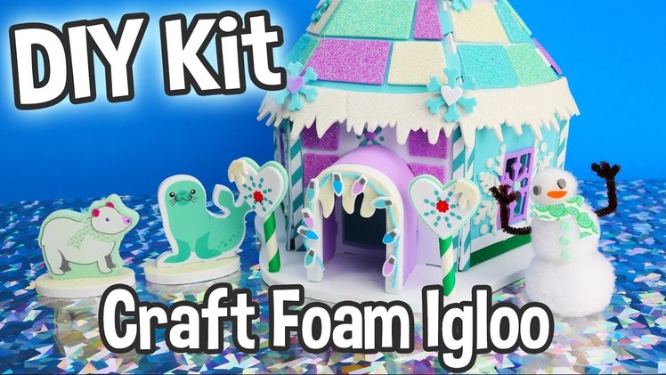 DIY Kids Craft Foam Igloo Miniature Dollhouse Kit Cute Easy Holiday Project