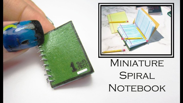 DIY Mini Spiral Notebook!