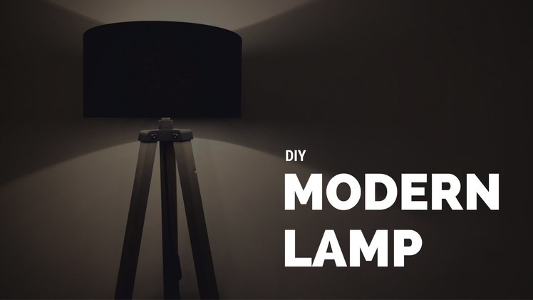 DIY Modern Lamp From Wood and 3D printed parts