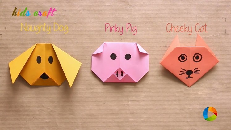 DIY: Origami Animal Faces | Kids Craft