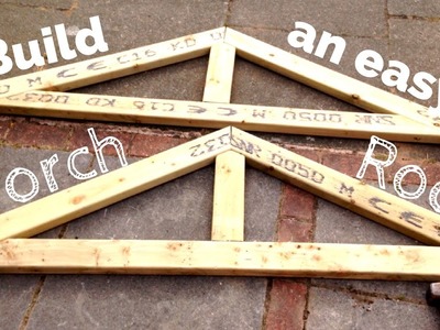 DIY Porch Roof. Building a simple pitched roof step by step.