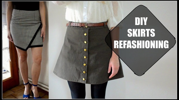 DIY skirts refashioning transformations.DIY premeny sukní (SK,EN)