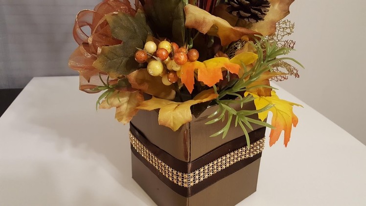 DIY Thanksgiving Craft - Upcycled Tissue Box