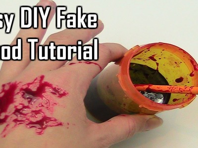 Easy DIY Fake Blood Tutorial (with only 2 ingredients!)
