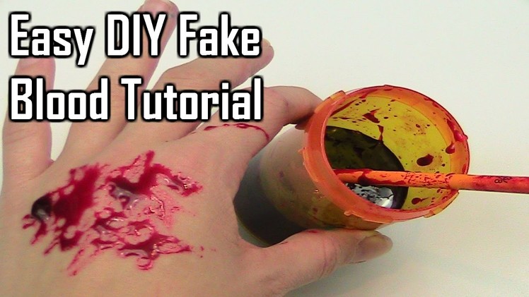 Easy DIY Fake Blood Tutorial (with only 2 ingredients!)