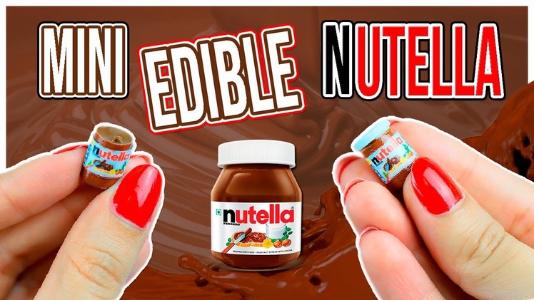 Edible Miniature Nutella Jar ~ Dollhouse Food DIY