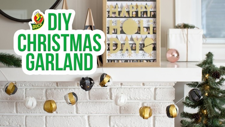 How to Craft a Duck Glitter® Tape Christmas Garland