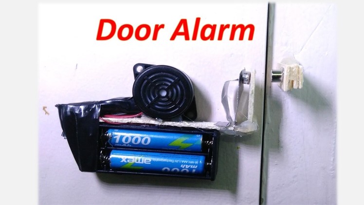 How to make a door alarm -  DIY Anti-theft doorbell