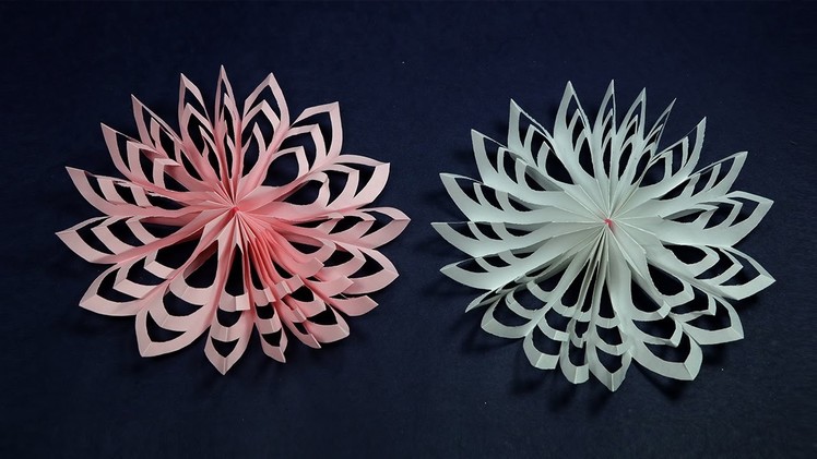 Paper Snowflakes Christmas Craft | How to Make Paper Snowflakes Quickly