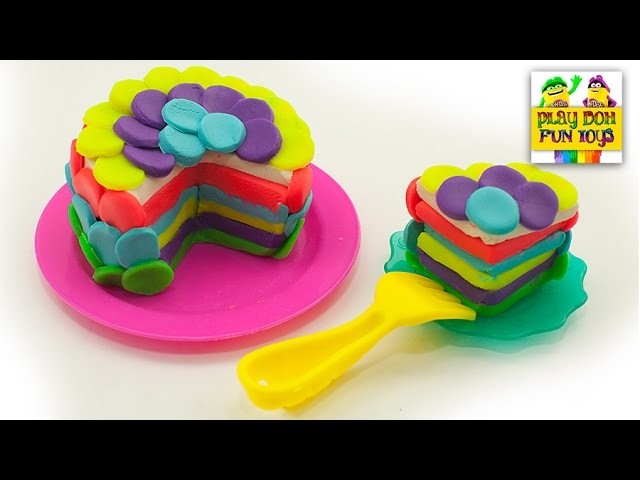 Play Doh Birthday Cake Party Dessert Playdough Art and Craft Modelling Clay Fun Cooking for Kids