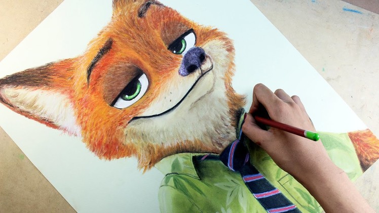 Speed Drawing: Nick Wilde (Zootopia) | Diana Díaz